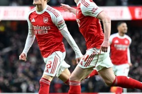 阿森纳英超击败埃弗顿厄德高远射得手